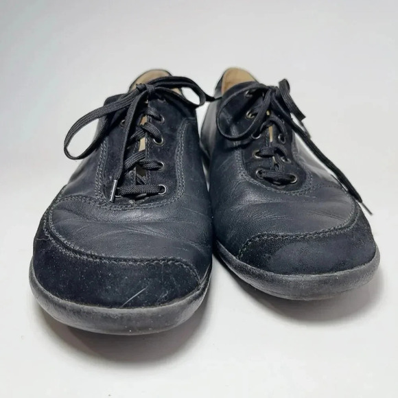 Mephisto Womens 10  Mobils Leather Lace Up Comfort Trainers Shoes - Picture 2 of 16